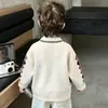 Jaqueta Suéter de Malha Primavera para Meninos 2026 Nova Moda Primavera/Outono Top Infantil Tendência Roupas de Bebê
