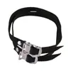 Correas para Pedales de Bicicleta de Montaña, Correas de Pie de Cuerda Fija para Bicicletas de Piñón Fijo y Bicicletas Dinámicas, Correas de Boca de Perro de Aleación de Aluminio