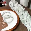 Xinjiang Hotan Seda Dourada Jade Tianshan Verde Cor de Açúcar Sete Cores Jade Natural DIY Pulseira Círculo Único Pulseira de Contas Redondas Atacado
