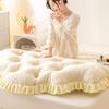 Cojín de Cabecera Estilo Princesa Paquete Suave Cama Tatami Jugar Teléfono Móvil Almohada de Cintura Anti-Colisión Cojín de Respaldo Fijo con Correa