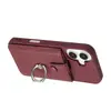 Para Apple 16 Funda de Tarjeta con Anillo Funda de Teléfono 16Pro Estuche para Tarjetas de Negocio 15 Funda Resistente a Caídas en stock
