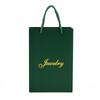 Joyero inglés verde oscuro, caja de joyería, bolsa de papel para joyería, bolso de mano para joyería, logotipo dorado