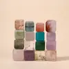 Azúcar de Cristal Natural Cubo Espaciador Cuentas Accesorios Hecho a Mano DIY Pulsera Collar Colgante Aguamarina Cuadrado Pequeños Accesorios Mayoreo