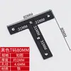 Suporte de Ângulo em Aço Inoxidável Preto 90 Graus Suporte de Ângulo de Ferro para Fixação em Ângulo Reto Peça de Conexão para Placa de Móveis de Ferro Angular em L