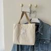Bolsa de Cosméticos para mujer bolsa de lona color sólido bolsa pequeña cremallera mini todo-partido portátil bolsa pequeña para el trabajo y salidas