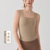 Chaleco de yoga de primavera y verano para mujer, de una pieza, con copa fija y tirantes anchos, para correr, fitness, ropa exterior, top deportivo