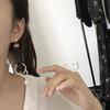 2022 nuevo coreano estilo coreano tendencia material satinado liso Círculo estrella borla multicapa aretes aretes aretes B037