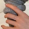 Anillo de lazo con diseño de nicho Minisse, delgado, ligero, de lujo, de alta gama, anillo apilado para mujer, ajustable