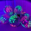 Balão fluorescente 12 polegadas balão para festa de casamento aniversário festa de Natal Ano Novo decoração balão colorido luminoso