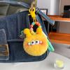 Boneca de bola de carvão de dopamina Pequeno Pingente Chaveiro Bolsa Bolsa Mochila Celular Pendurado Boneca de pelúcia fofa
