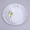 Melamina Vajilla de Melamina Plato Imitación Porcelana Plato de Cena de Plástico Plato Flor de Ciruelo Plato Redondo Poco Profundo Plato Luz de Luna Plato Plano Fabricante