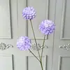 3 Cabeças Bola de Cristal Casamento Flor de Simulação Cena de Casamento Arranjo Parede de Flores Fileira de Flores de Chão Decoração Suave Flor Artística Arranjo de Flores DIY