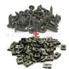 20/50 piezas de base de tornillo para coche, clip en U, sujetador de modificación de coche, clip de protección de parachoques de metal