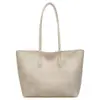 Comércio Exterior Transfronteiriço Fábrica Original Sensação Retrô Bolsa de Grande Capacidade Bolsa Feminina Textura Bolsa Tote Simples Moda Bolsa de Ombro