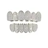 Amazon Europeo y Americano Transfronterizo K Chapado en Oro Microincrustado Circonio Joyería Dental Personalizada Joyería Dental Exclusiva Brackets Hip-Hop