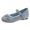 Zapatos de Estilo Reina Retro Francés de Boca Baja para Mujer Verano 2025 Nuevo Estilo con Falda Realce Interior Zapatos Mary Jane