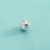 Prata Esterlina S925 Estilo Coreano Estilo Ins Contas Espaçadoras Borboleta CNC Contas Tecidas Padrão Rosa Contas Soltas Acessórios Feitos à Mão