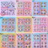 96 adesivos de desenhos animados fofos para diário manual, sem repetição, para meninas, decorativos, para diário manual, traje à prova d'água para crianças, adesivos pequenos