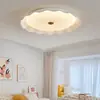Lámpara de Dormitorio Estilo Nórdico Crema Lámpara de Techo de Tronco Simple Moderna Espectro Completo Protección Ocular Lámpara de Habitación Lámpara de Techo para Pasillo
