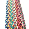 Cuerda Trenzada de Color de Fábrica 6mm Cuerda de Algodón Trenzada de Tres Hilos Pulsera Trenzada Retorcida Tricolor Cuerda Venta Directa de Fábrica Hecho a Mano DIY