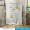 Gaiola para gatos casa interna espaço super grande livre Villa para gatos gato filhote pequeno duas camadas sem vaso sanitário integrado