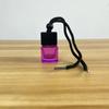 Frasco de Aromaterapia de Vidro Quadrado Colorido para Carro com Cordão Frasco Difusor para Espelho Retrovisor Pingente para Guarda-Roupa Frasco Vazio para Reembalagem de Perfume