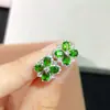 Los Pendientes de Diopsita Natural Son Tan Brillantes Como el Fuego, Haciendo a la Gente Apasionada. La Piedra Principal Es de 3*4 mm. Transmisión en Vivo desde la Mina