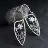 Pendientes de Flor Cortada con Diamantes Estilo Antiguo para Mujer Elegantes Pendientes de Vid de Loto Elegantes Estación Independiente Venta Caliente