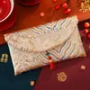 Sobre Rojo de Tela Brocada Bordada de Alta Gama Bolsa Roja de Diez Mil Yuan Palabras de Buena Suerte y Bendición Sobre Rojo Universal