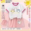 2025 Nova Camiseta de Manga Curta Conjunto de Shorts Bud Algodão Verão Infantil Top 9