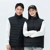 Chaleco ligero de plumón para otoño e invierno, 90% plumón de pato, sin mangas, cálido, adecuado para usar en capas o como prenda exterior, disponible para personalización y estampado a granel