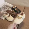Zapatos Estilo Coreano para Bebé Niña, Nuevos Zapatos de Princesa Primavera y Verano para Niñas de 0-3 Años, Modernos Zapatos Pequeños de Cuero para Bebés y Niños Pequeños con Suelas Suaves