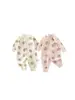 Mameluco de bebé de fresa, algodón puro, primavera y otoño, ropa Clase A, mameluco unisex para recién nacido, pijama, prenda exterior de manga larga