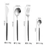 Cubertería de Acero Inoxidable Estilo Europeo Estilo Ins Cuchillo, Tenedor y Cuchara Set de Regalo Caja de Cubiertos Estilo Occidental Cuchillo y Tenedor para Bistec Acabado Espejo Portugués