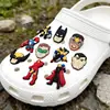 Héroe Superman Dibujo Animado Marvel Zapatos Croc Accesorios Dijes para Zapatos Caucho Blando Hebillas Decorativas Venta al por Mayor de Fábrica Mismo Estilo Transfronterizo