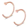 Explosiones Europeas y Americanas Anillo de Nariz de Acero Inoxidable Sin Perforación Tipo C Clavo de Nariz Anillo de Labio Multicolor Galvanizado Clavo de Nariz Falso Venta Directa