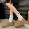 Sapatos Femininos de Couro Genuíno com Aumento Oculto de Altura, Solado Macio, Confortáveis para os Pés, Mocassins Slip-On de Cobertura Total Estilo Birkenstock
