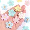 Bolsa Nova Bordada Flor Bauhinia Peça Florzinha de Cinco Pétalas Bordado em Tecido Adesivo DIY Acessório Decorativo de Cabeça Feminino