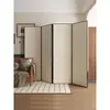 Divisória de tela cor creme estilo japonês para sala de estar, hall de entrada, escritório dobrável móvel nórdico, quarto, moderno e simples
