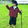 Traje para Niños 2026 Nuevo Estilo Coreano Chaqueta Reversible de Moda para Niños, Atuendo de Primavera y Otoño, Pantalones Cargo Casuales para Niños Pequeños