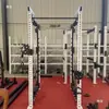 Rack de agachamento semi-frame, rack de ginásio integrado multifuncional comercial, uso doméstico para supino e treinamento abrangente
