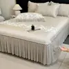 2026 Nuevo Modelo Grado A Pe Doble Capa Gasa de Belleza Falda de Cama Estilo Alfombrilla Suave Alfombrilla Refrigerante - Gasa Suave Fantasma