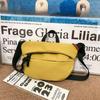 Bolso de pecho para mujer, bandolera para hombre, estilo coreano moderno, deportivo, riñonera informal para ir al trabajo, bolso de hombro de lona combinable para mujer.