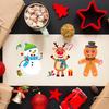 Cm2407008 Animación Infantil Lindo Dibujo Animado Muñeco de Nieve de Navidad Reno Material Rompecabezas Interactivo Padres-Hijos Pegatina