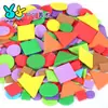 Pegatina con patrón geométrico de parche de color EVA para niños, hecha a mano, jardín de infantes, bricolaje, esponja autoadhesiva, pegatina de espuma