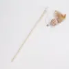 Juguete para gato palo de gato divertido ratón de madera para gato Campana gato suministros para mascotas gato gatito cubo de plumas palo de gato