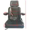 Cargador, montacargas, reposacabezas del asiento, asiento con reposabrazos, tractor, maquinaria agrícola, grúa, barco, asiento de modificación para asiento de grúa