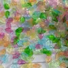 Hojas Pequeñas Perforadas de Acrílico Coloridas Fresa Manzana Hojas Versátil DIY Joyería Hecha a Mano Accesorios para Tocados Mayoreo