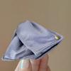 Pasador Triangular de Satén Acrílico de Tela, Pinza de Tiburón Simple y a la Moda, Accesorio para el Cabello Versátil de Nicho y de Alta Gama