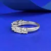 Mu Jing Joyería Nuevo Anillo de Diamante Geométrico Rai para Mujer Anillo Delgado Simple de Personalidad Apilable Moda Estilo Europeo y Americano